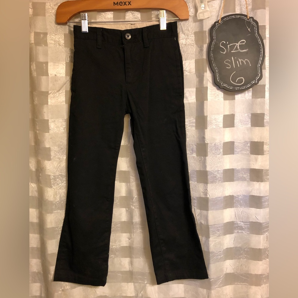 GAP Kids Boys Black Casual Pants slim fit - 6